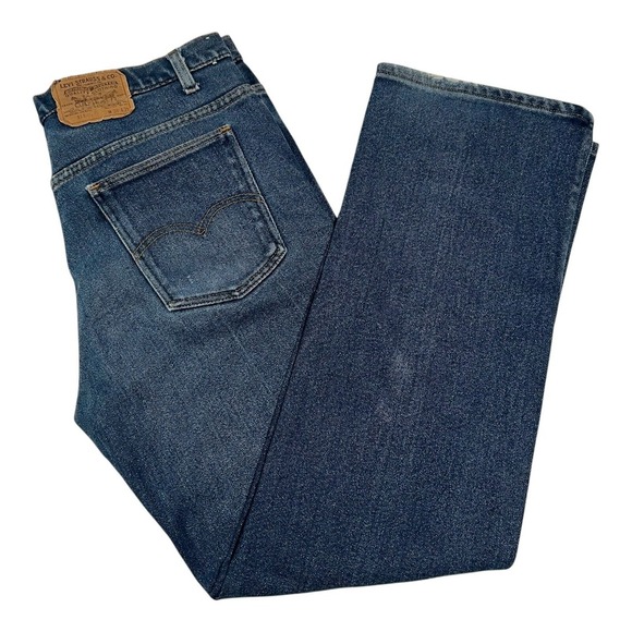 Vintage 70s Levis 517 Orange Tab Talon 42‎ Jeans Size 38W L31 Blue Denim USA - Picture 1 of 16
